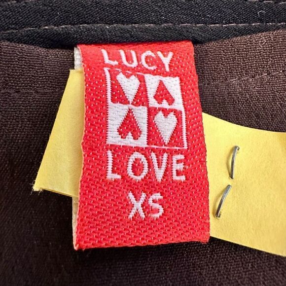 Lucy Love Back Zip Seamed Panel Floral Midi Skirt Brown Multicolor XS - Picture 3 of 3